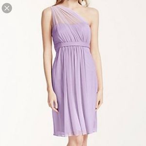 Lilac David’s bridal dress